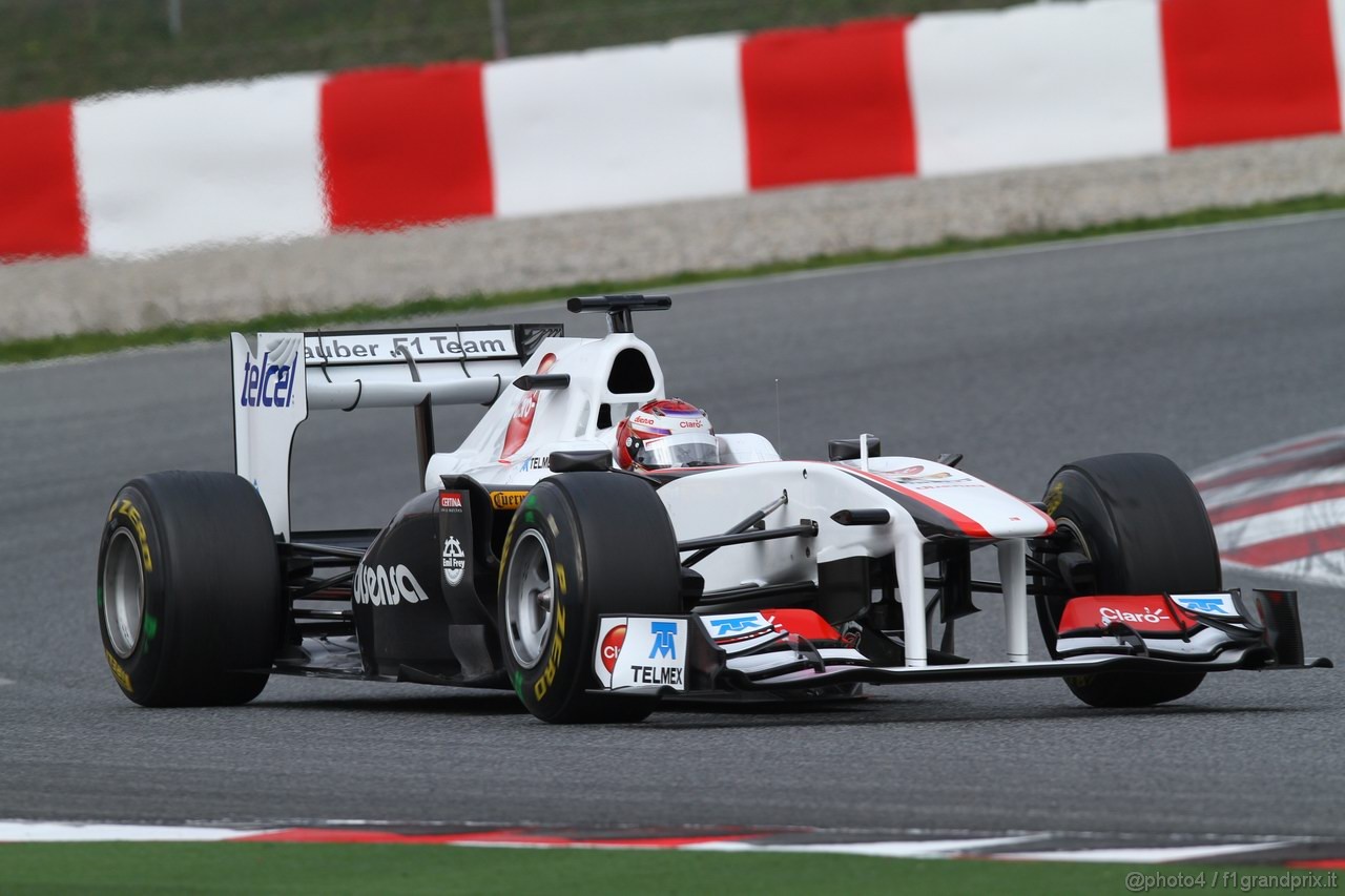 Barcelona Test Marzo 2011, 11.03.2011- Kamui Kobayashi (JAP), Sauber F1 Team C30 
