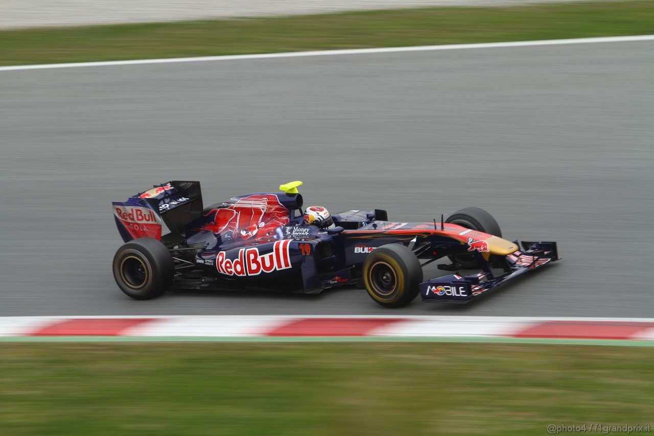 Barcelona Test Marzo 2011, 11.03.2011- Jaime Alguersuari (SPA), Scuderia Toro Rosso, STR6 