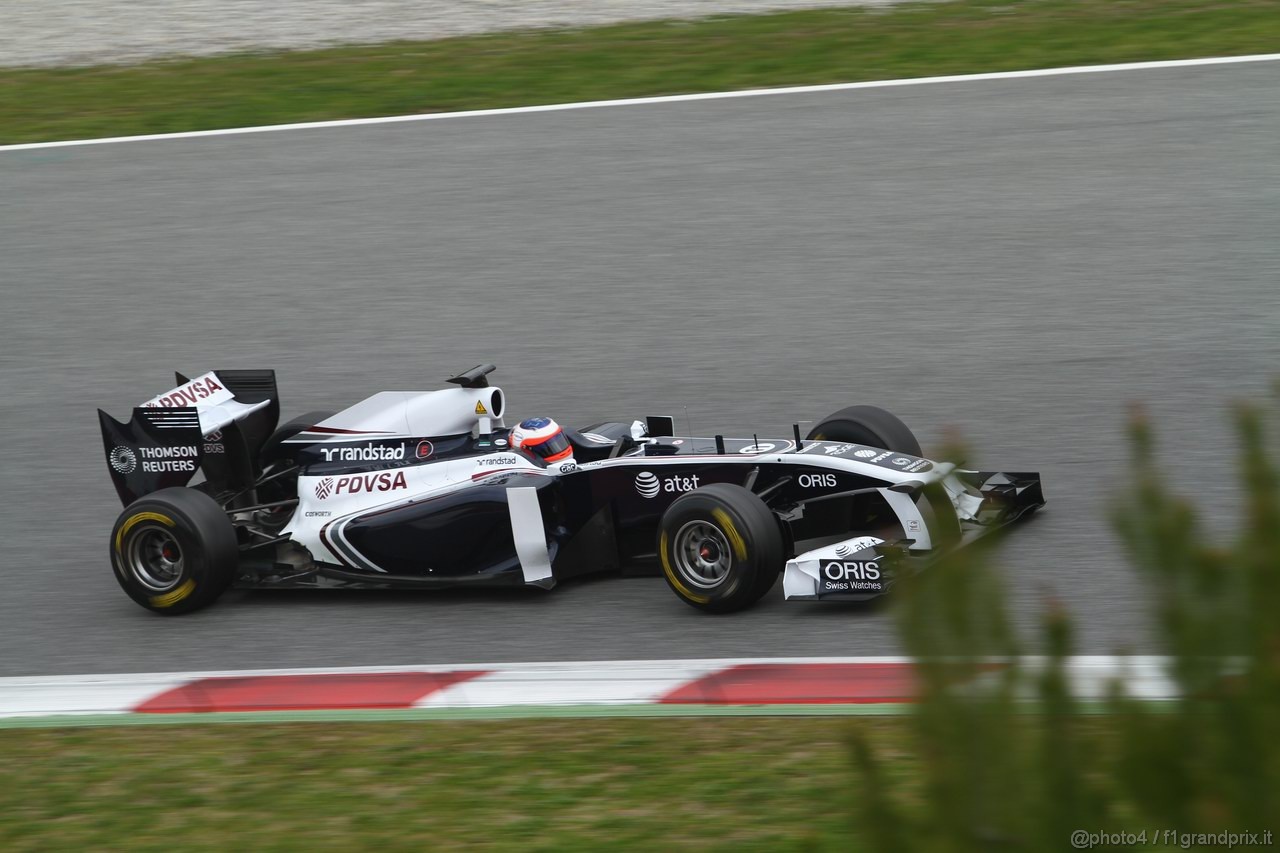 Barcelona Test Marzo 2011, 11.03.2011- Rubens Barrichello (BRA), Williams FW33 