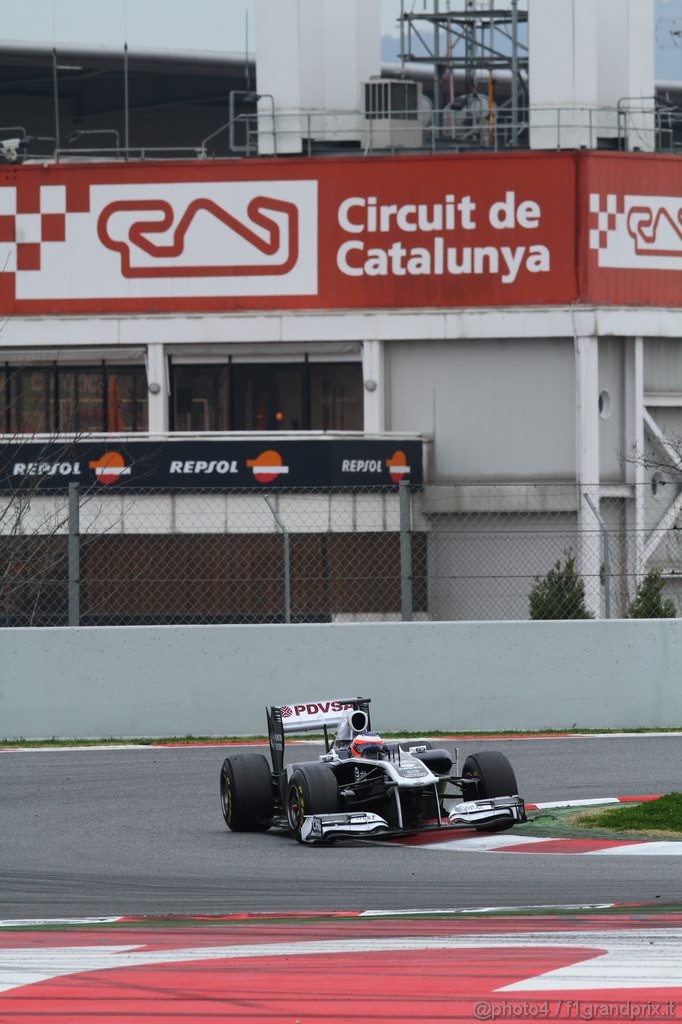 Barcelona Test Marzo 2011, 11.03.2011- Rubens Barrichello (BRA), Williams FW33 