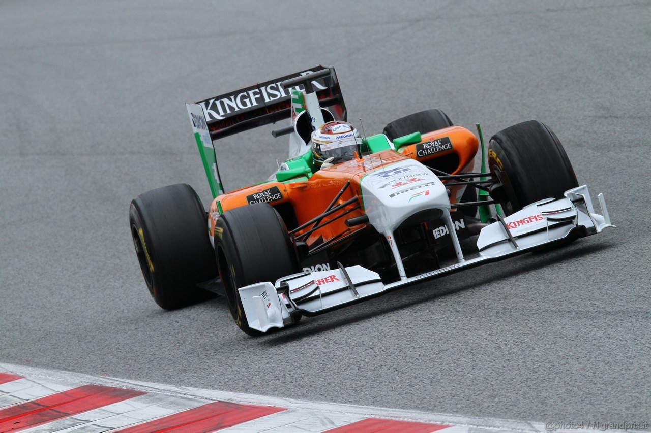 Barcelona Test Marzo 2011, 11.03.2011- Adrian Sutil (GER), Force India F1 Team, VJM04 