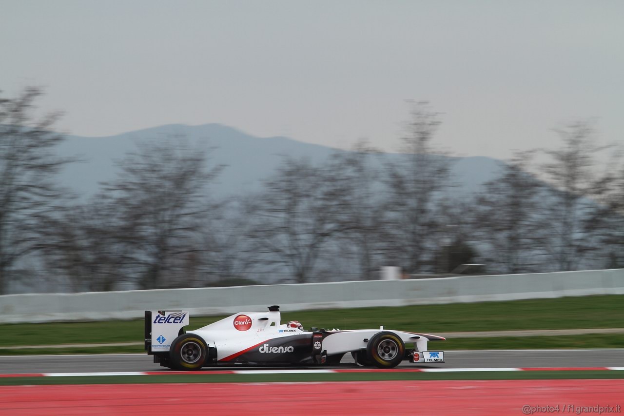 Barcelona Test Marzo 2011, 11.03.2011-Kamui Kobayashi (JAP), Sauber F1 Team C30 