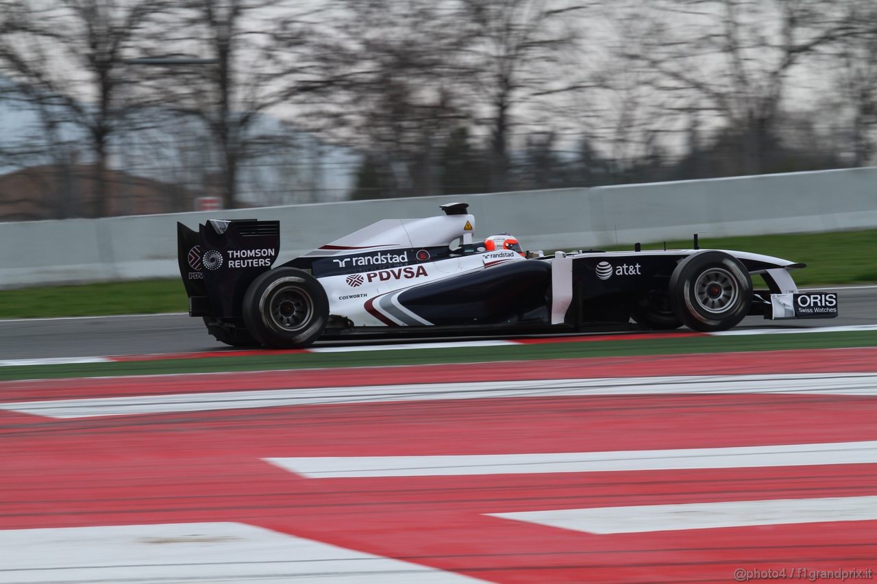 Barcelona Test Marzo 2011, 11.03.2011- Rubens Barrichello (BRA), Williams FW33 