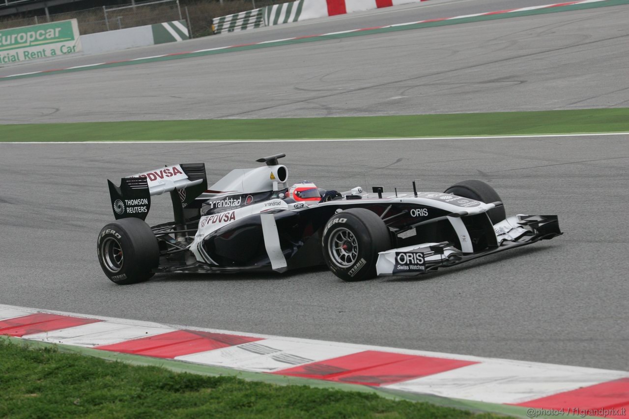 Barcelona Test Marzo 2011, 11.03.2011- Rubens Barrichello (BRA), Williams FW33 