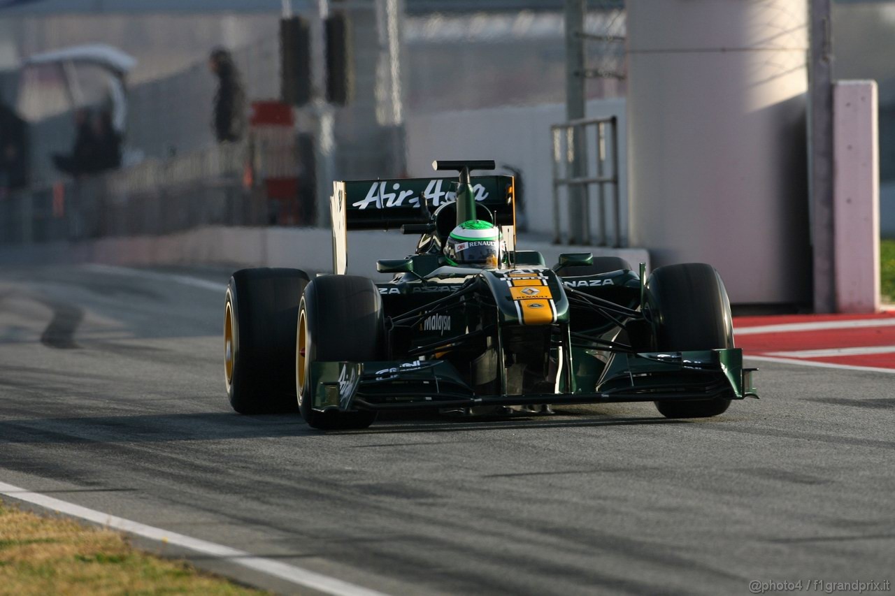 Barcelona Test Marzo 2011, 11.03.2011- Heikki Kovalainen (FIN), Team Lotus, TL11 