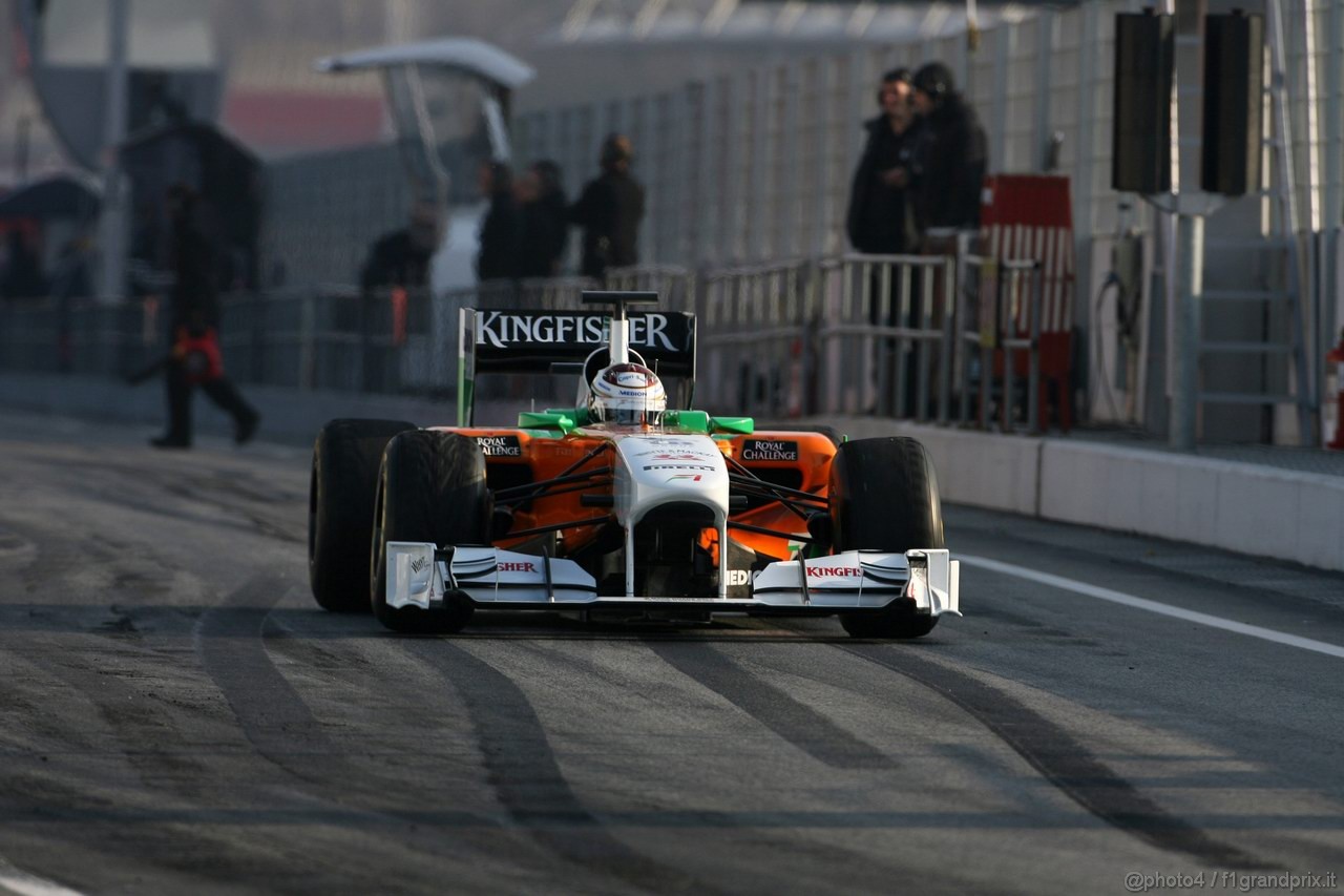 Barcelona Test Marzo 2011, 11.03.2011- Adrian Sutil (GER), Force India F1 Team, VJM04 