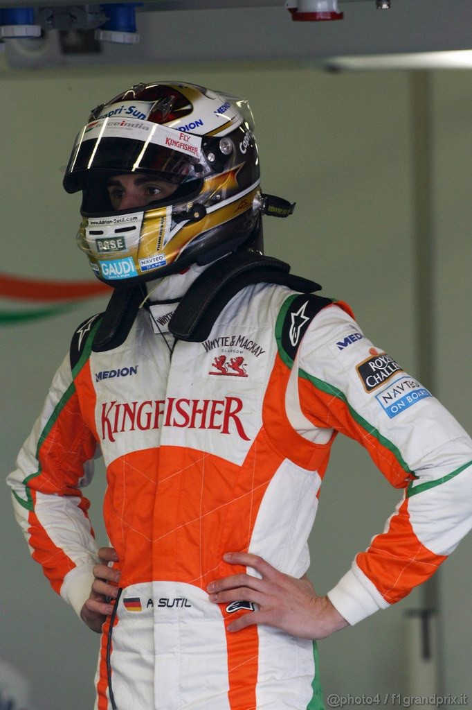 Barcelona Test Marzo 2011, 11.03.2011- Adrian Sutil (GER), Force India F1 Team, VJM04 
