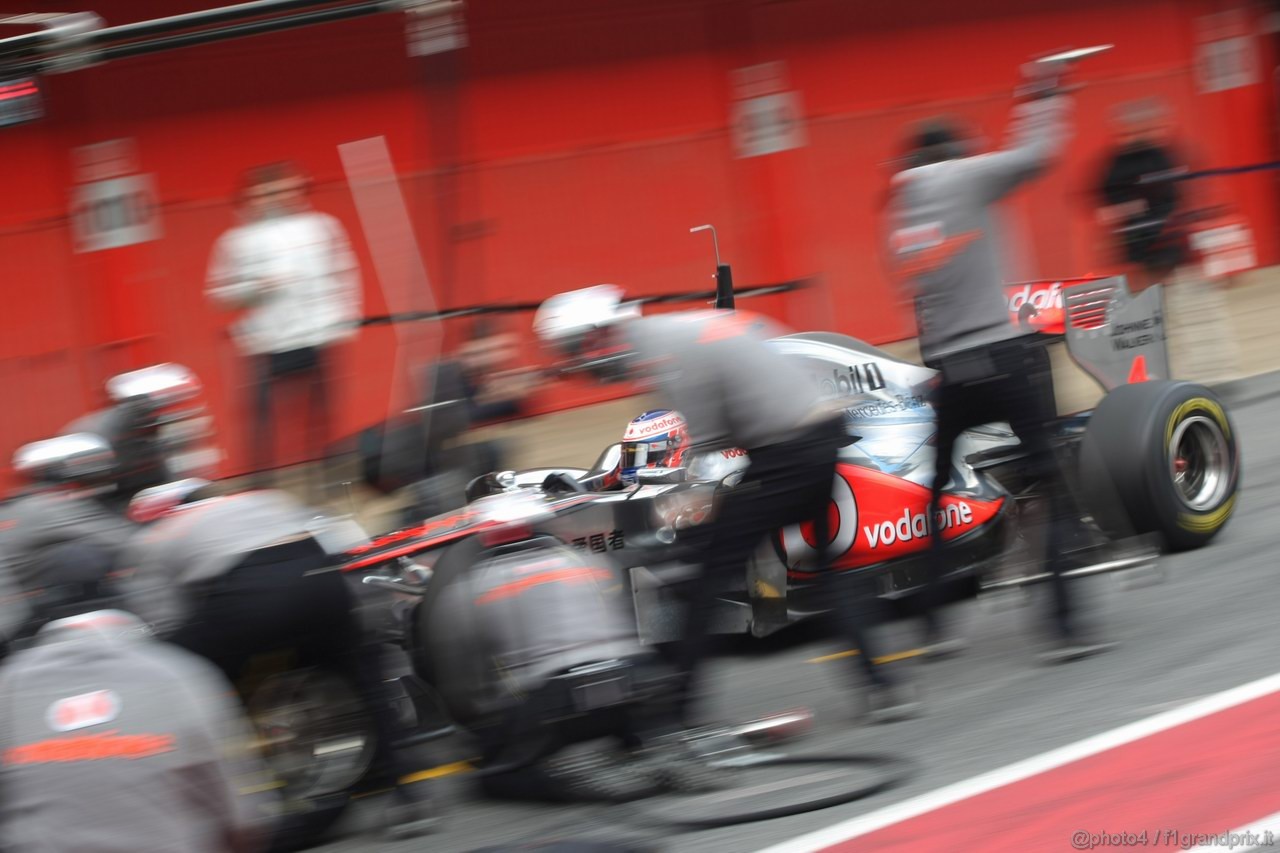 Barcelona Test Marzo 2011, 11.03.2011- Jenson Button (GBR), McLaren  Mercedes, MP4-26 