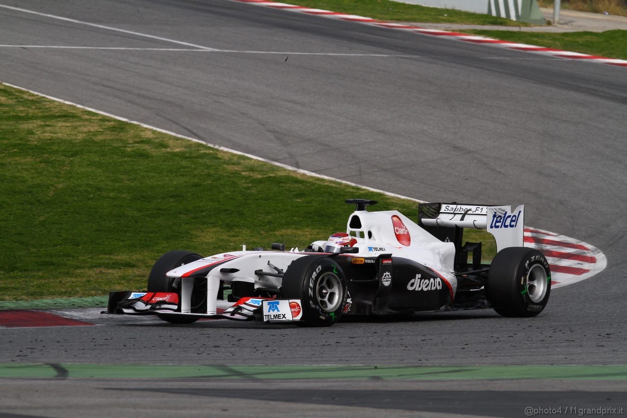 Barcelona Test Marzo 2011, 11.03.2011- Kamui Kobayashi (JAP), Sauber F1 Team C30 