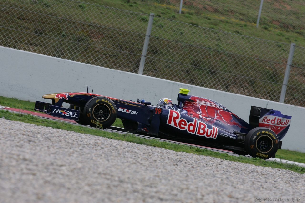 Barcelona Test Marzo 2011, 11.03.2011- Jaime Alguersuari (SPA), Scuderia Toro Rosso, STR6 