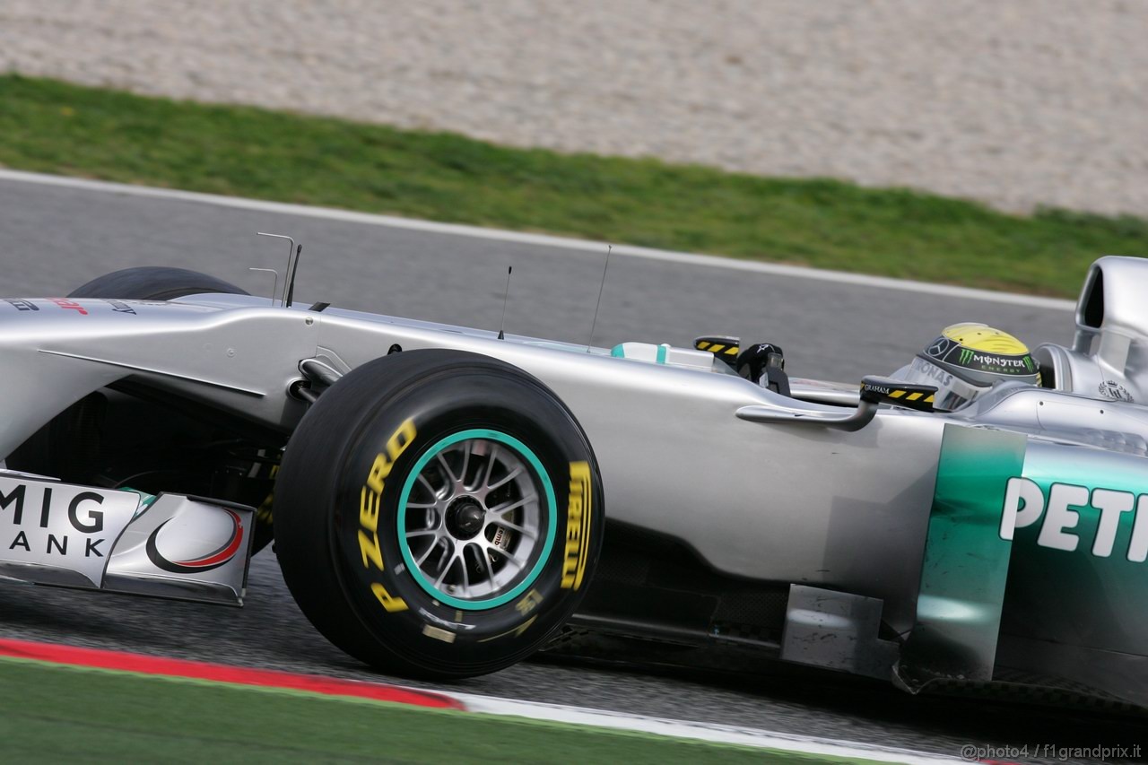 Barcelona Test Marzo 2011, 11.03.2011- Nico Rosberg (GER), Mercedes GP Petronas F1 Team, MGP W02 