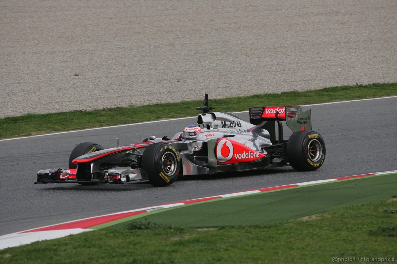 Barcelona Test Marzo 2011, 11.03.2011- Jenson Button (GBR), McLaren  Mercedes, MP4-26 