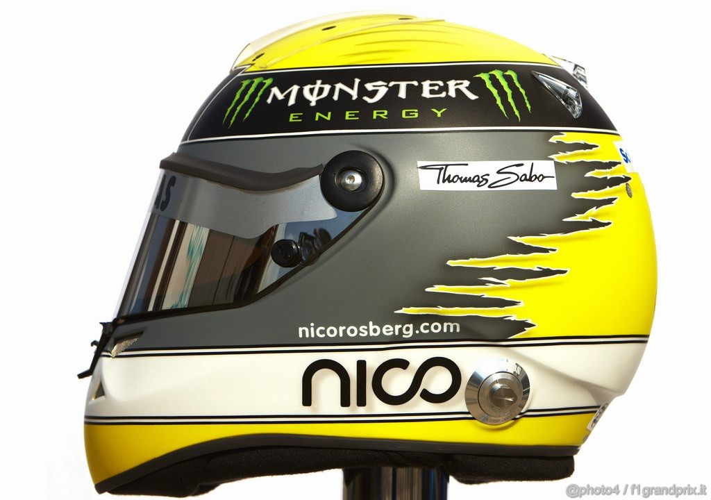Caschi Piloti 2011, 11.02.2011 -Nico Rosberg (GER), Mercedes GP Petronas F1 Team, helmet 