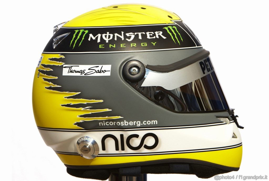 Caschi Piloti 2011, 11.02.2011-Nico Rosberg (GER), Mercedes GP Petronas F1 Team, helmet 