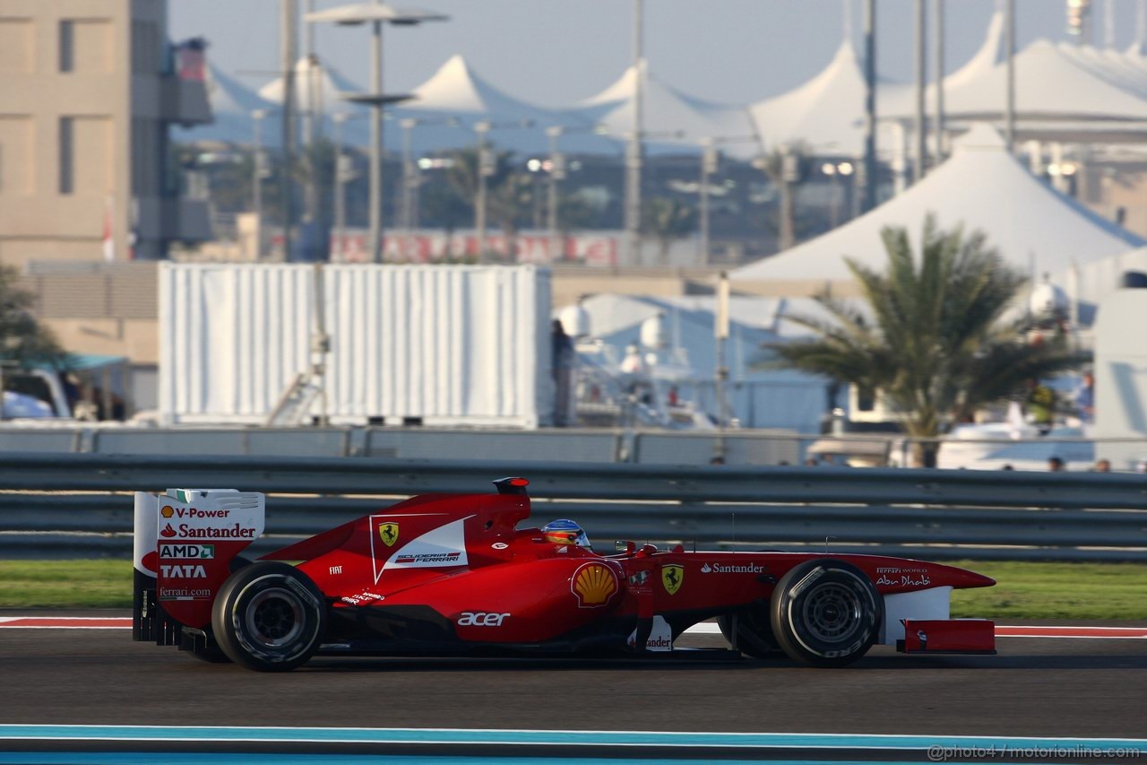 GP ABU DHABI, 13.11.2011- Gara, Fernando Alonso (ESP), Ferrari, F-150 Italia 