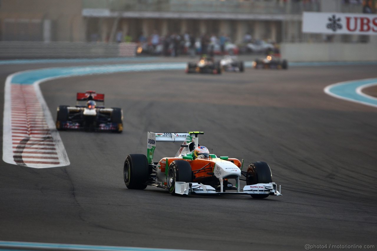 GP ABU DHABI, 13.11.2011- Gara, Paul di Resta (GBR) Force India VJM04