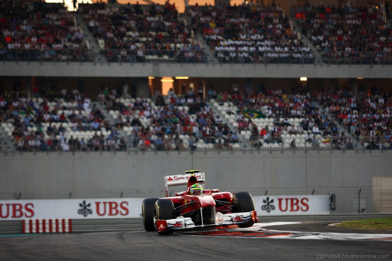 GP ABU DHABI, 13.11.2011- Gara, Felipe Massa (BRA), Ferrari, F-150 Italia
