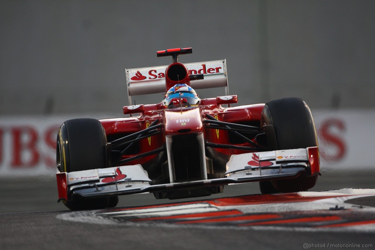 GP ABU DHABI, 13.11.2011- Gara, Fernando Alonso (ESP), Ferrari, F-150 Italia