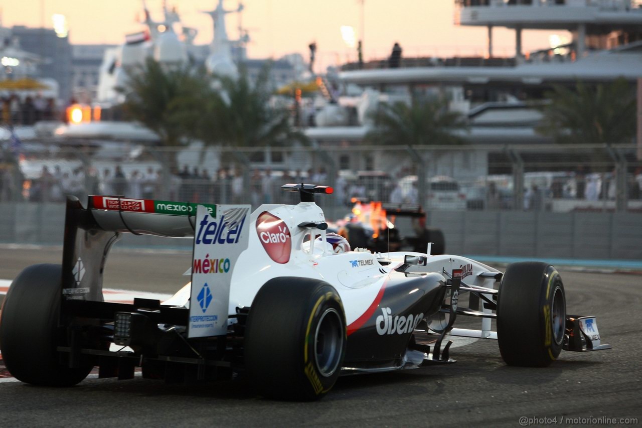 GP ABU DHABI, 13.11.2011- Gara, Kamui Kobayashi (JAP), Sauber F1 Team C30