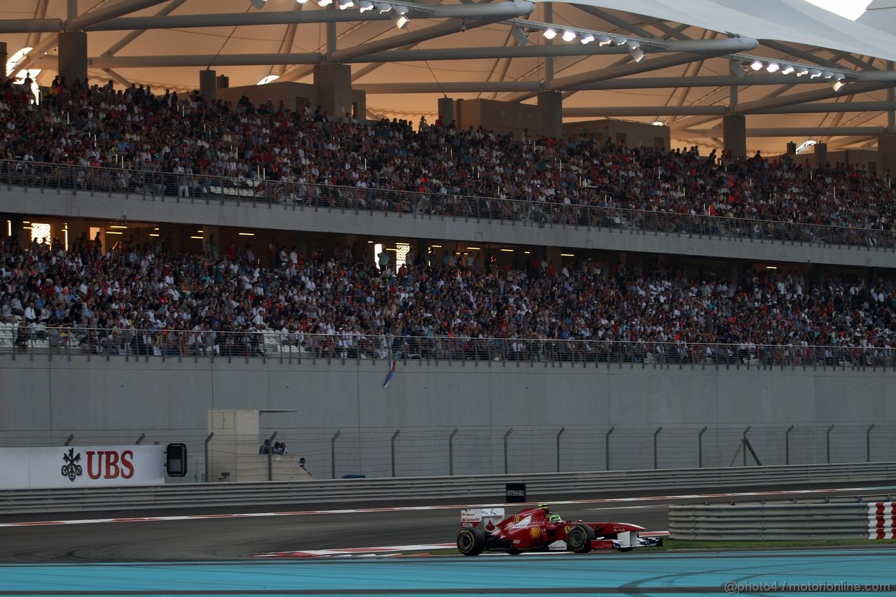 GP ABU DHABI, 13.11.2011- Gara, Felipe Massa (BRA), Ferrari, F-150 Italia 