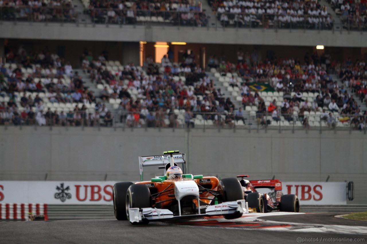 GP ABU DHABI, 13.11.2011- Gara, Paul di Resta (GBR) Force India VJM04 