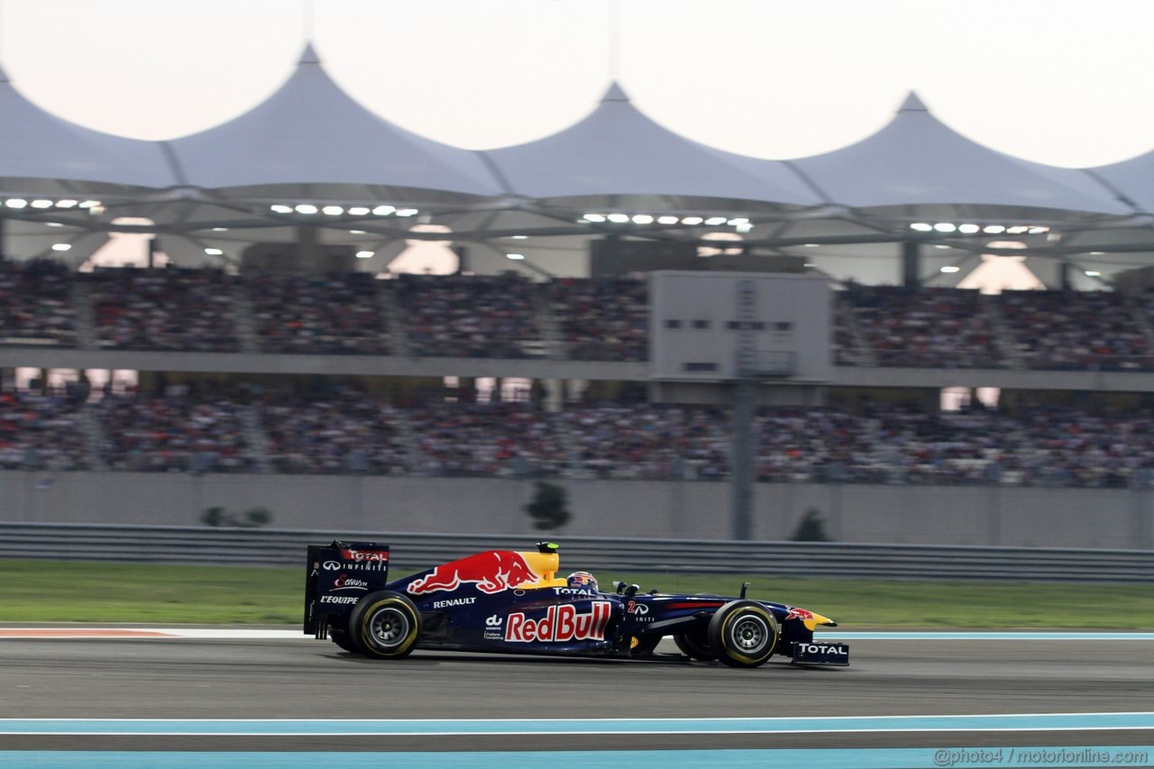 GP ABU DHABI, 13.11.2011- Gara, Mark Webber (AUS), Red Bull Racing, RB7 