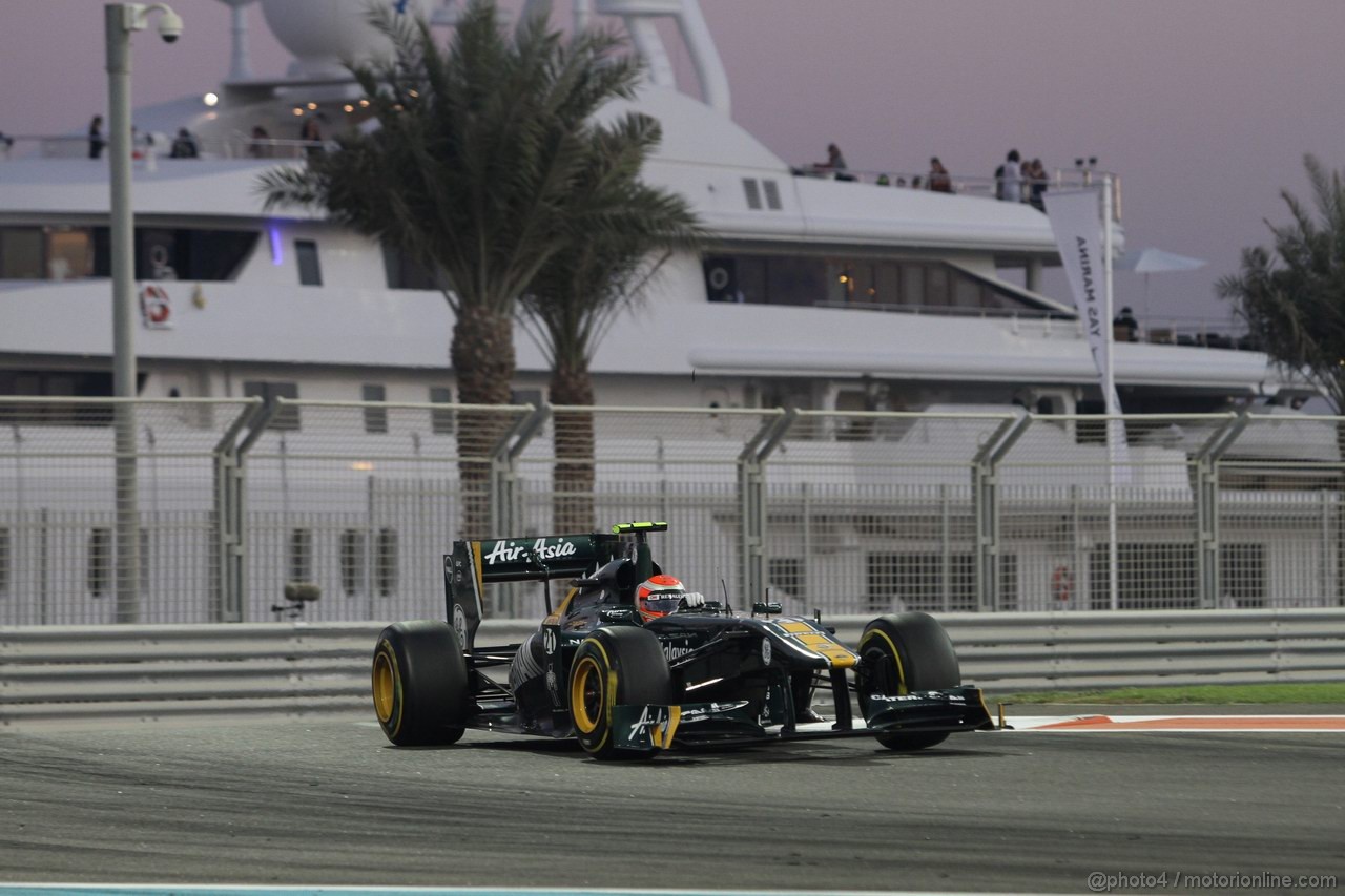 GP ABU DHABI, 13.11.2011- Gara, Jarno Trulli (ITA), Team Lotus, TL11 