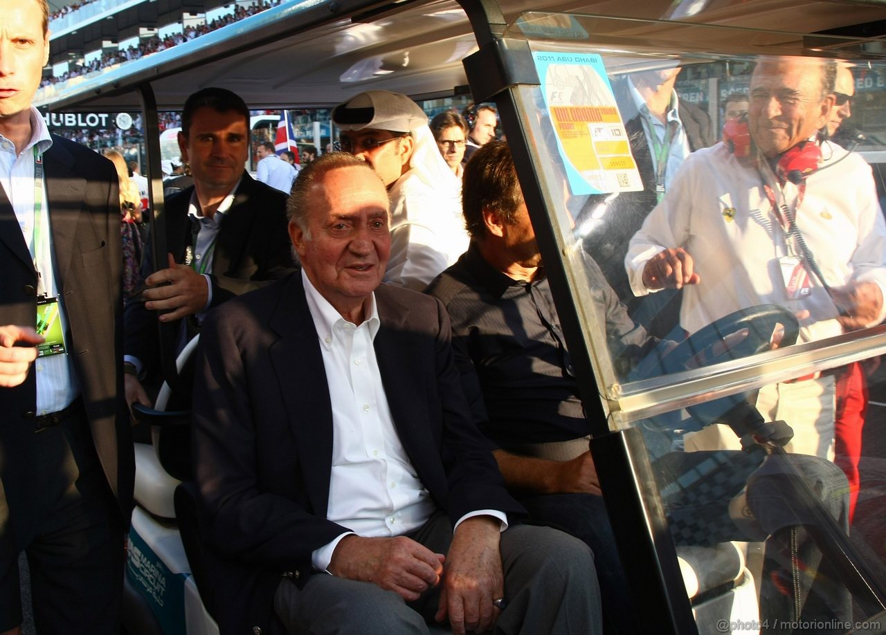 GP ABU DHABI, 13.11.2011- Gara, Rey Juan Carlos