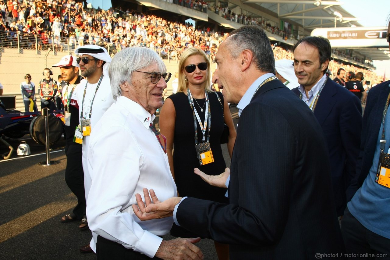 GP ABU DHABI, 13.11.2011- Gara, Bernie Ecclestone (GBR), President e CEO of Formula One Management