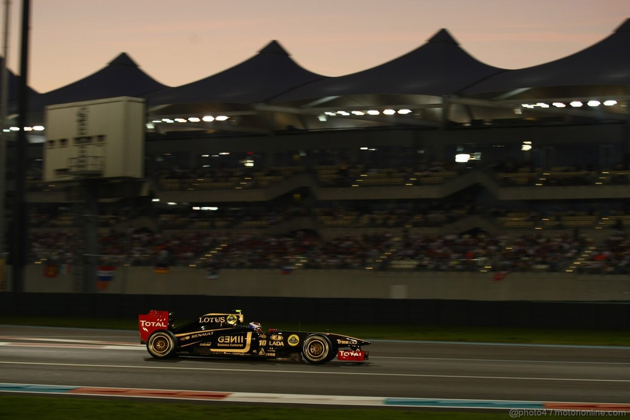 GP ABU DHABI, 13.11.2011- Gara, Vitaly Petrov (RUS), Lotus Renault GP, R31 