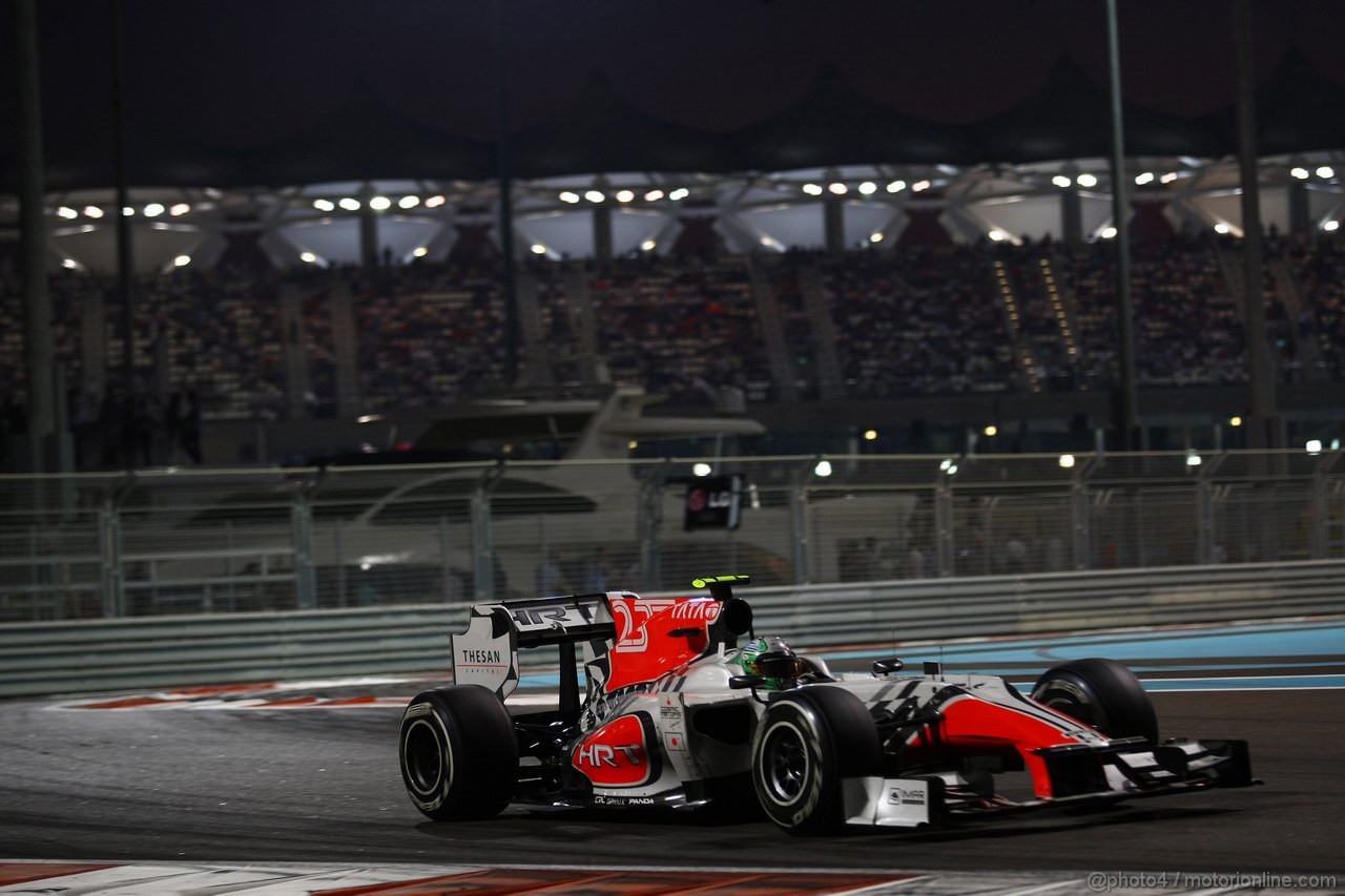 GP ABU DHABI, 13.11.2011- Gara, Vitantonio Liuzzi (ITA), HRT Formula One Team