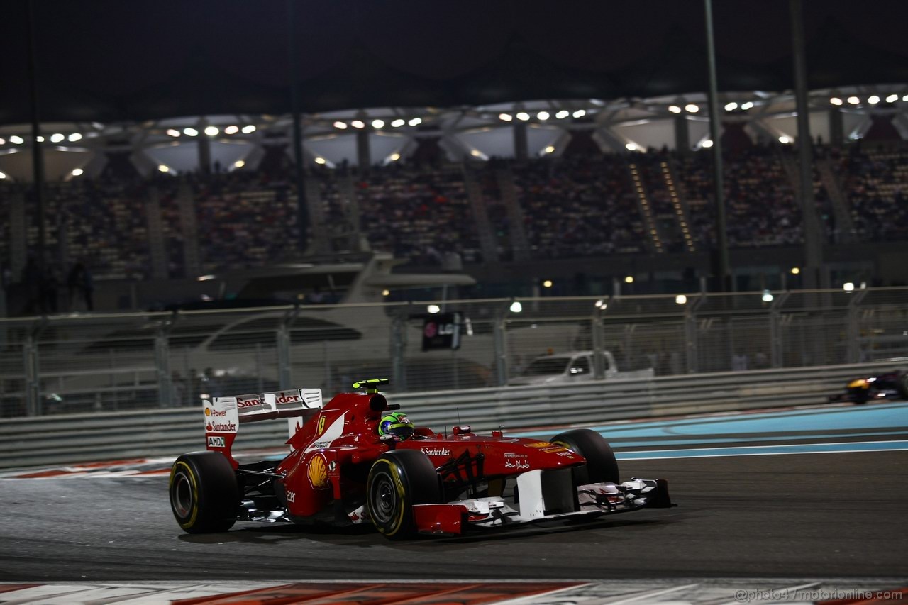 GP ABU DHABI, 13.11.2011- Gara, Felipe Massa (BRA), Ferrari, F-150 Italia