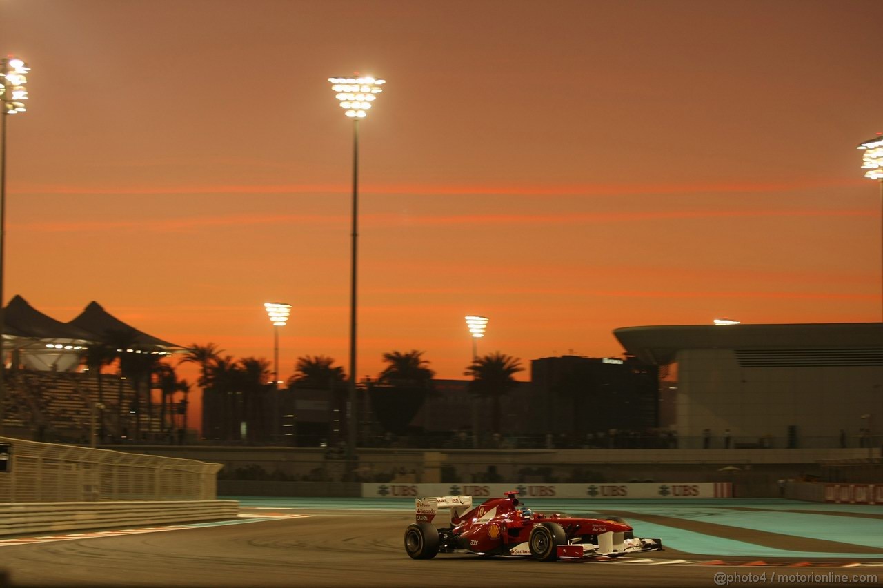 GP ABU DHABI, 13.11.2011- Gara, Fernando Alonso (ESP), Ferrari, F-150 Italia 