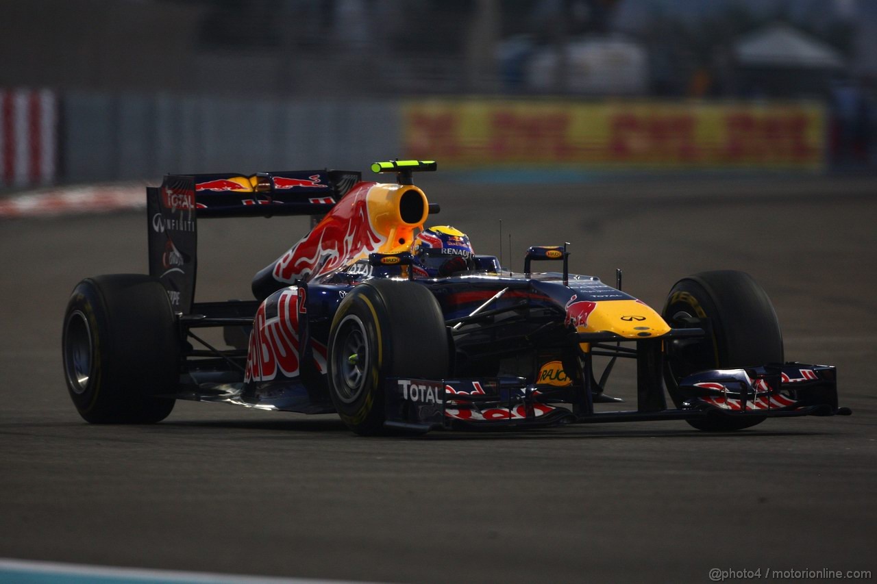 GP ABU DHABI, 13.11.2011- Gara, Mark Webber (AUS), Red Bull Racing, RB7