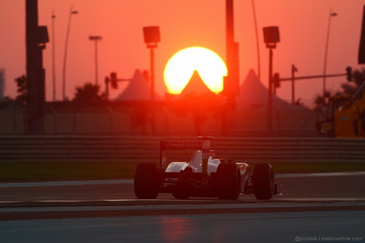 GP ABU DHABI, 13.11.2011- Gara, Paul di Resta (GBR) Force India VJM04 