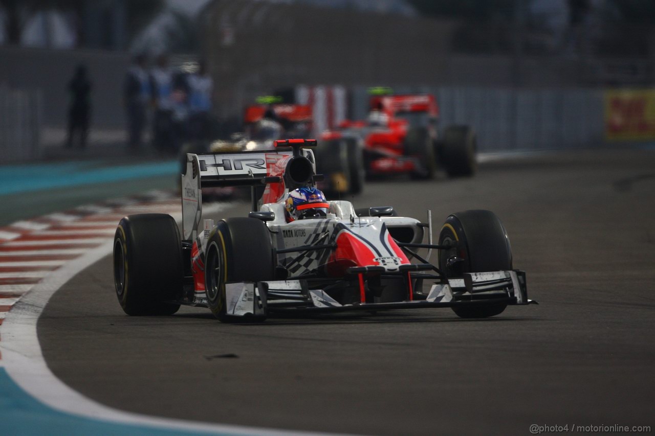 GP ABU DHABI, 13.11.2011- Gara, Daniel Ricciardo (AUS), HRT Formula One Team 