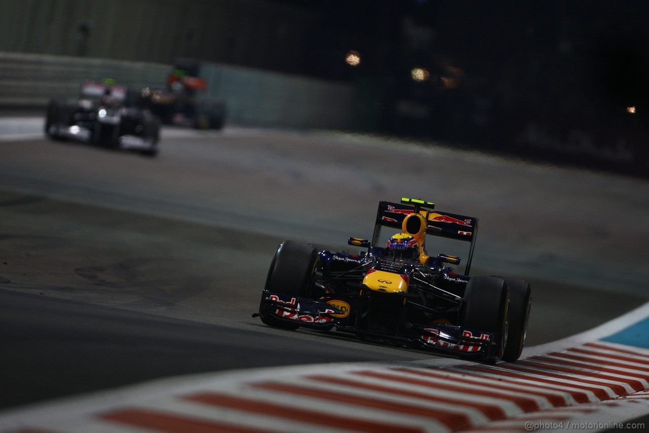 GP ABU DHABI, 13.11.2011- Gara, Mark Webber (AUS), Red Bull Racing, RB7