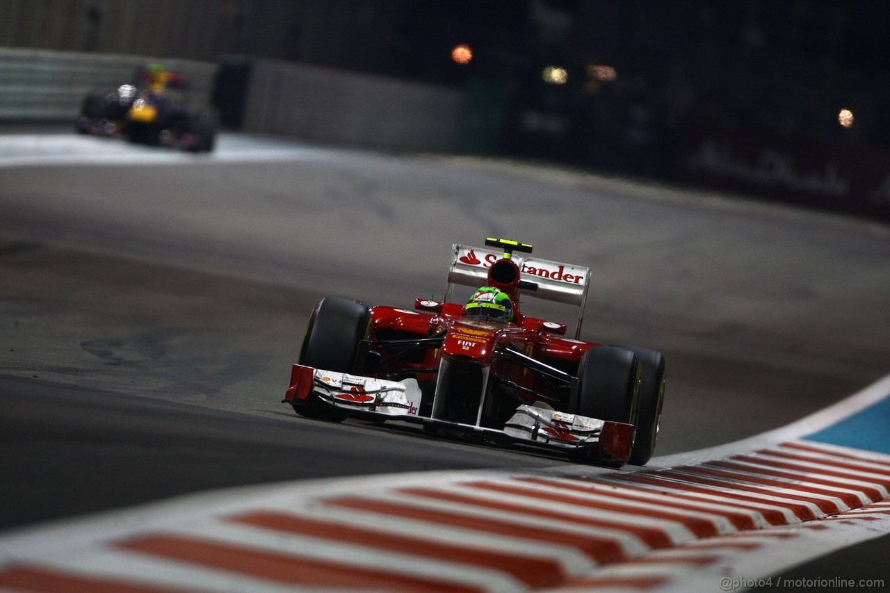 GP ABU DHABI, 13.11.2011- Gara, Felipe Massa (BRA), Ferrari, F-150 Italia