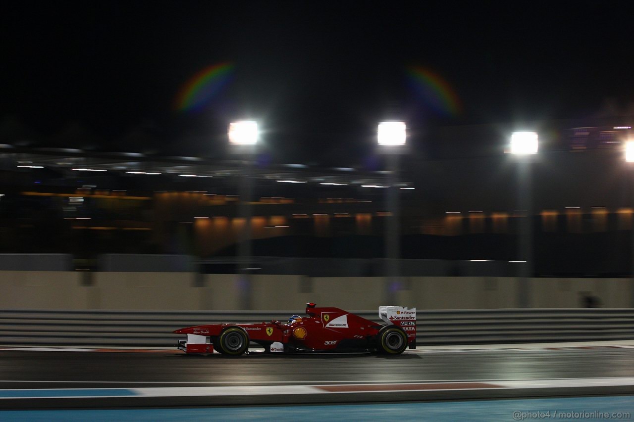 GP ABU DHABI, 13.11.2011- Gara, Fernando Alonso (ESP), Ferrari, F-150 Italia 