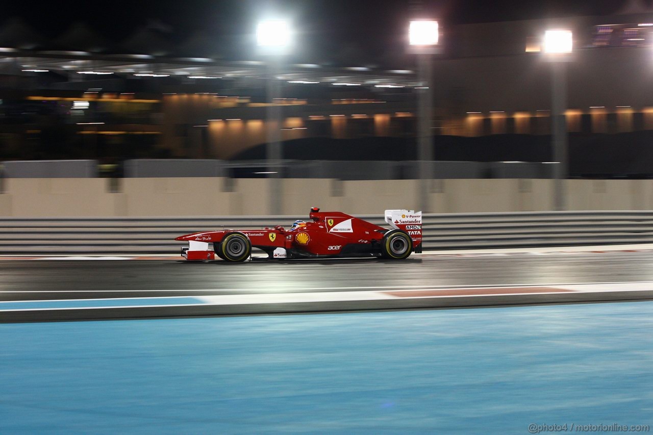 GP ABU DHABI, 13.11.2011- Gara, Fernando Alonso (ESP), Ferrari, F-150 Italia 