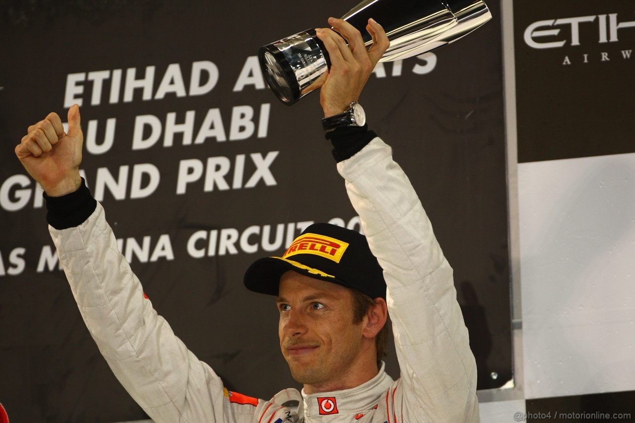 GP ABU DHABI, 13.11.2011- Gara, Jenson Button (GBR), McLaren  Mercedes, MP4-26 terzo 