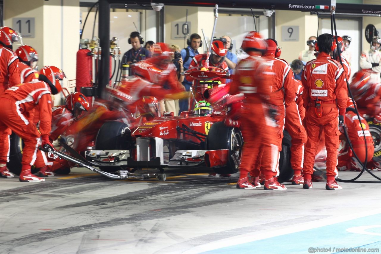 GP ABU DHABI, 13.11.2011- Gara, Felipe Massa (BRA), Ferrari, F-150 Italia