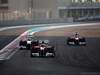 GP ABU DHABI, 13.11.2011- Gara, Felipe Massa (BRA), Ferrari, F-150 Italia davanti a Paul di Resta (GBR) Force India VJM04 e Fernando Alonso (ESP), Ferrari, F-150 Italia 