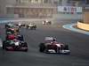 GP ABU DHABI, 13.11.2011- Gara, Jenson Button (GBR), McLaren  Mercedes, MP4-26 e Fernando Alonso (ESP), Ferrari, F-150 Italia 