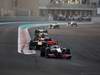 GP ABU DHABI, 13.11.2011- Gara, Jenson Button (GBR), McLaren  Mercedes, MP4-26 davanti a Mark Webber (AUS), Red Bull Racing, RB7 