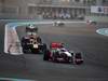 GP ABU DHABI, 13.11.2011- Gara, Jenson Button (GBR), McLaren Mercedes, MP4-26 davanti a Mark Webber (AUS), Red Bull Racing, RB7