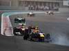 GP ABU DHABI, 13.11.2011- Gara, Mark Webber (AUS), Red Bull Racing, RB7 davanti a Felipe Massa (BRA), Ferrari, F-150 Italia 