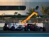 GP ABU DHABI, 13.11.2011- Gara, Kamui Kobayashi (JAP), Sauber F1 Team C30 e Vitaly Petrov (RUS), Lotus Renault GP, R31 