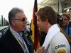GP ABU DHABI, 13.11.2011- Gara, Piero Ferrari (ITA), vice-president Ferrari  e Sebastian Vettel (GER), Red Bull Racing, RB7 