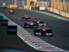 GP ABU DHABI, 13.11.2011- Gara, Fernando Alonso (ESP), Ferrari, F-150 Italia davanti a Jenson Button (GBR), McLaren  Mercedes, MP4-26 